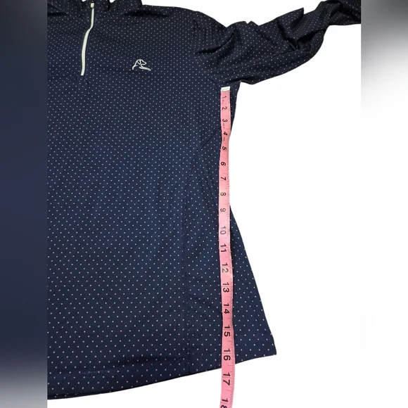 RHOBACK Women's Pullover Performance Q-Zip Quarter Zip - Size Large Polka Dots - Picture 5 of 5